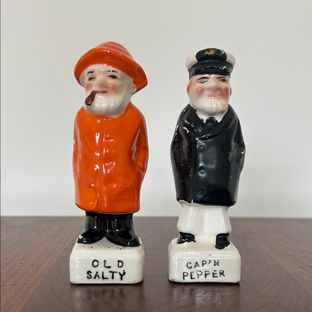 Vintage Sailor Salt and Pepper Shakers